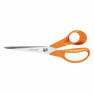 Fiskars Classic 21cm No. 8 Bent Right-Handed General Purpose Scissors (9853) 